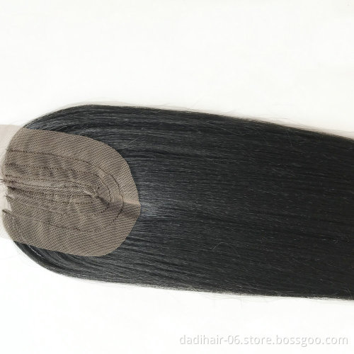high quality synthetic hairs bundles with closures,wholesale YAKI WAVE 4*4 single closure,YAKI STRAIGHT synthetic lace closure